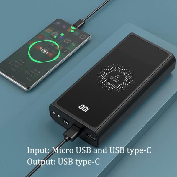 20000 mah wireless portable power bank